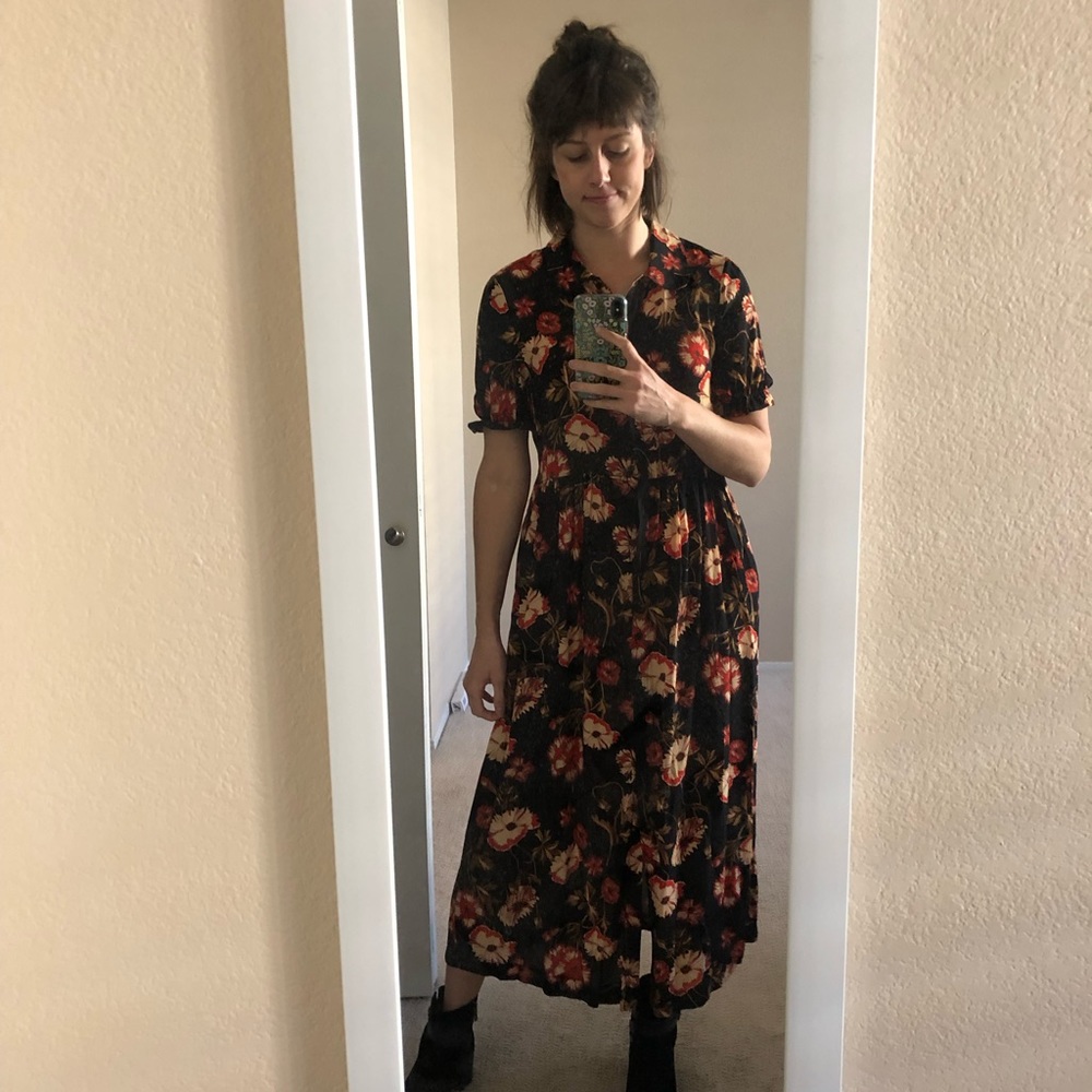 Floral Patterned Maxi Dress